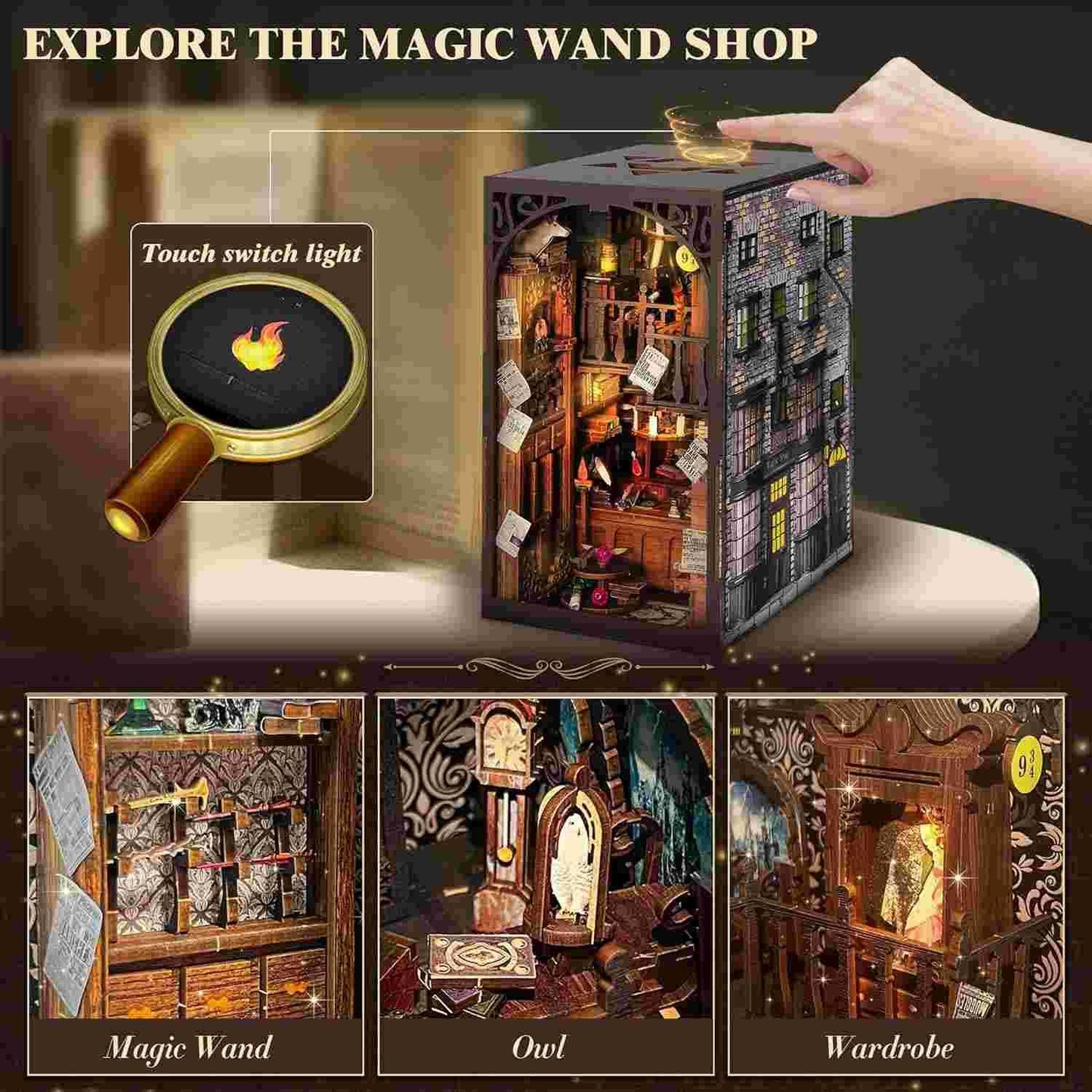 Magic Wand Shop DIY Book Nook | Shelf Insert