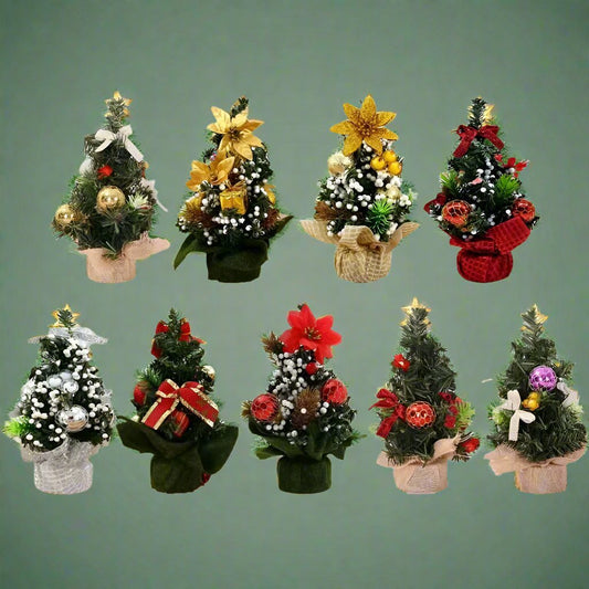 Mini Tabletop Christmas Tree Ornaments – Delightful DIY Décor for Your Table, Perfect for Holiday Celebrations and New Year’s Festivities