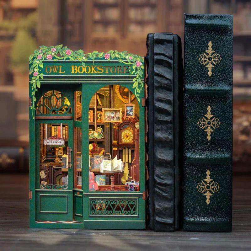 Owl Bookstore DIY Book Nook Kit | Mini Bookstore Series