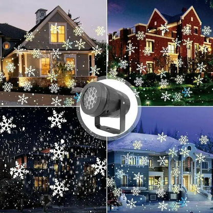 Snowflake Projector LED Christmas Light - Christmas Projector Lights for Indoor Outdoor Christmas, Wedding and Yard Decor