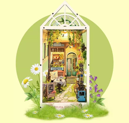 Sylvia Garden DIY Book Nook Kit | 3D Wooden Puzzle Bookend