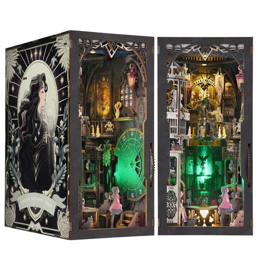 Tarot Divination Society | DIY Book Nook Kit | 3D Wooden Puzzle Bookend