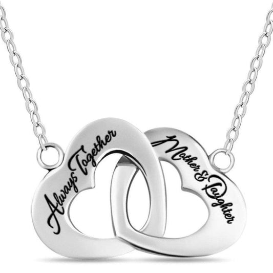 Mother Daughter Necklace, 925 Sterling Silver