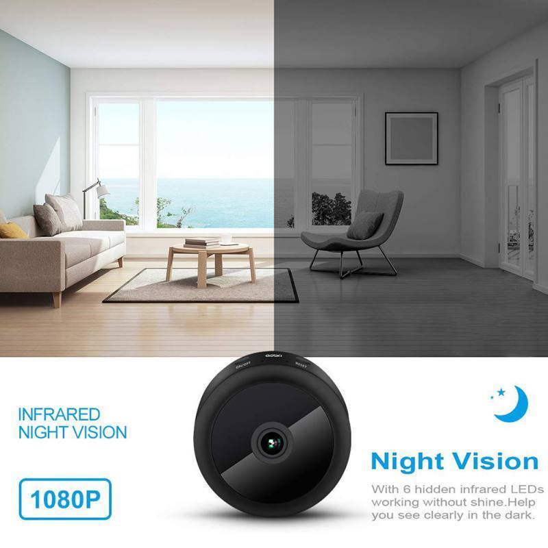 Mini WiFi Camera Night Vision HD 1080P Magnetic Adsorption With Gift Camera Holder