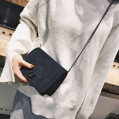 Quilted Chain Shoulder Crossbody Handbag