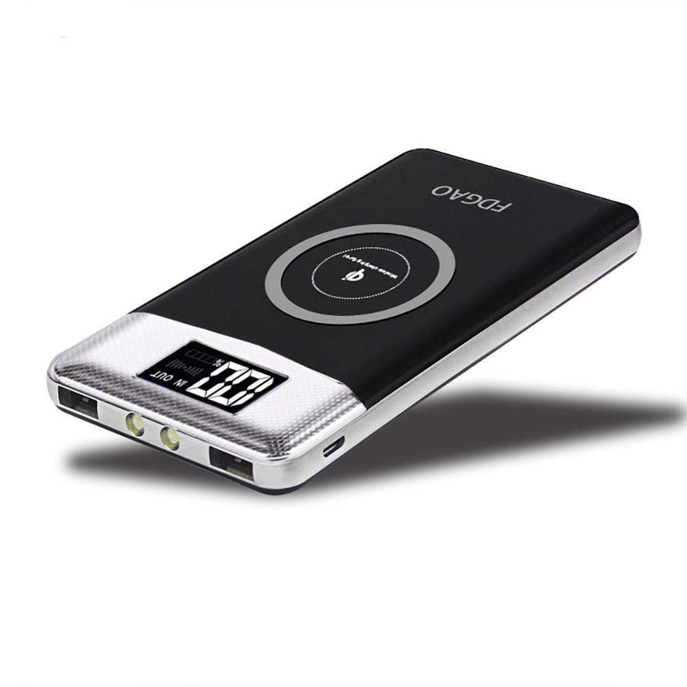 FDGAO Real 10000mAh Qi Wireless Power Bank Charger