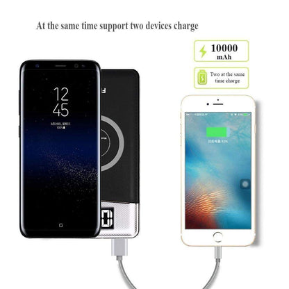 FDGAO Real 10000mAh Qi Wireless Power Bank Charger