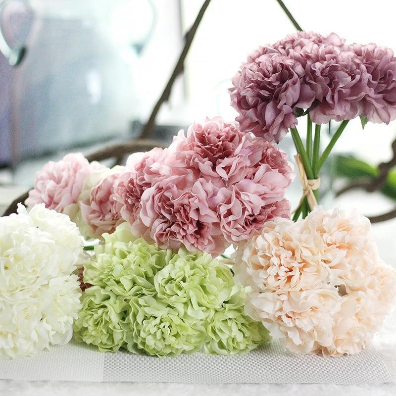 Faux Peony Bouquet