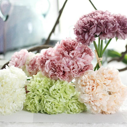 Faux Peony Bouquet