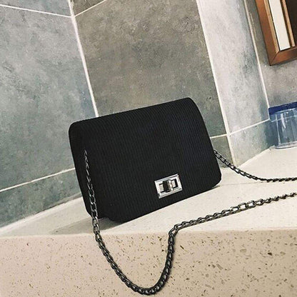 Quilted Chain Shoulder Crossbody Handbag