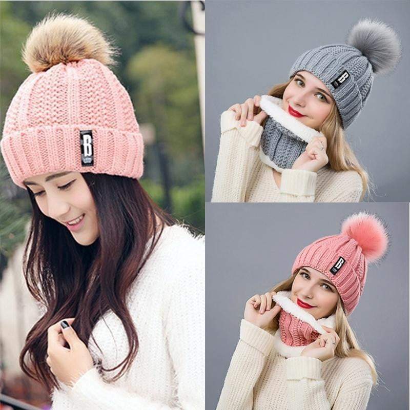 Winter Fashion Cotton Knitted Beanies Caps