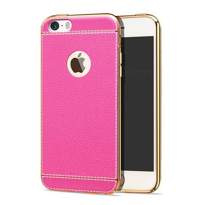 Luxury Plating TPU Leather Case - Protects Against Fingerprints and Scratches