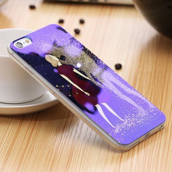 Blue Ray Light Phone Case - Modern Transparent iPhone Case
