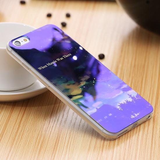 Blue Ray Light Phone Case - Modern Transparent iPhone Case