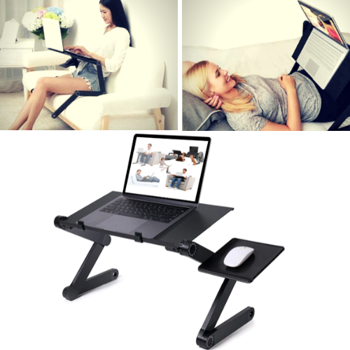 ErgonomicAdjustableLaptopStandFoldingBedDeskTable