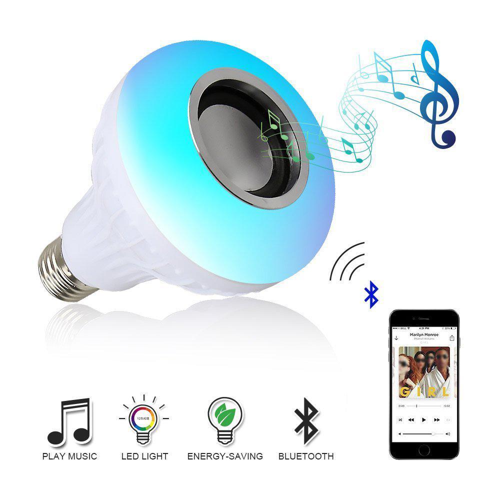 Smart Led Bulb Light Wireless Bluetooth Speaker