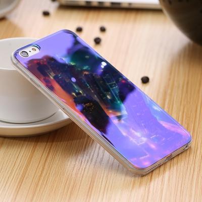 Blue Ray Light Phone Case - Modern Transparent iPhone Case