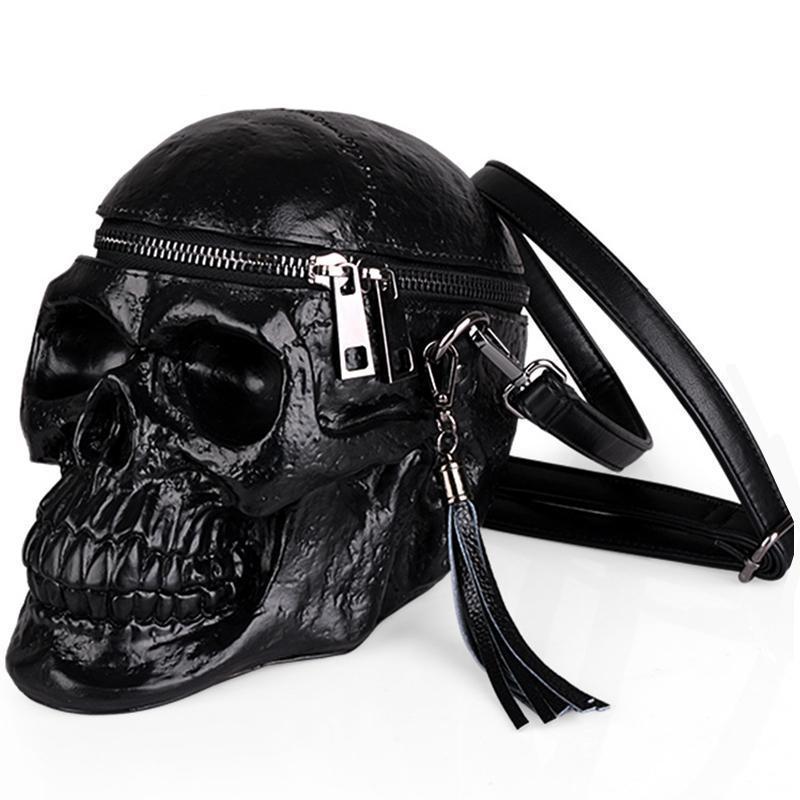 Skeleton Head Black Skull Bag