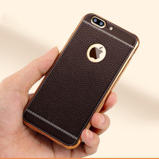 Luxury Plating TPU Leather Case - Protects Against Fingerprints and Scratches