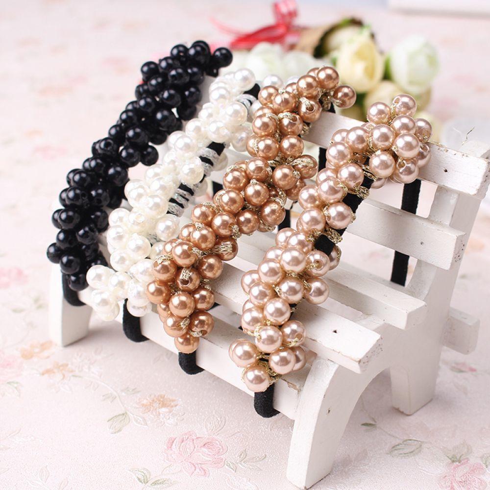 Women Accessories - Headbands Ponytail Holder Girls Scrunchies Vintage Elastic Hair Bands Rubber Rope Headdress