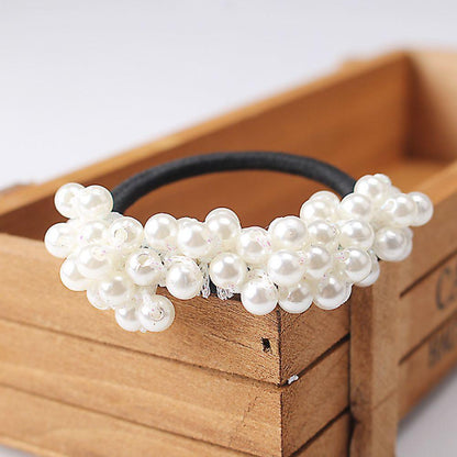 Women Accessories - Headbands Ponytail Holder Girls Scrunchies Vintage Elastic Hair Bands Rubber Rope Headdress