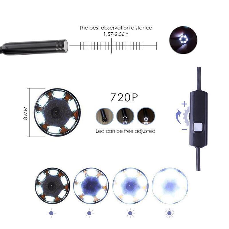 HD Clarity Endoscope Wifi Inspection Camera