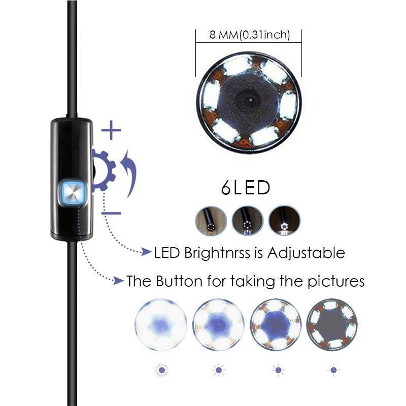 HD Clarity Endoscope Wifi Inspection Camera