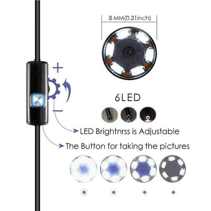 HD Clarity Endoscope Wifi Inspection Camera