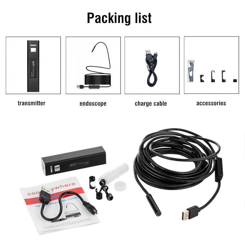 HD Clarity Endoscope Wifi Inspection Camera