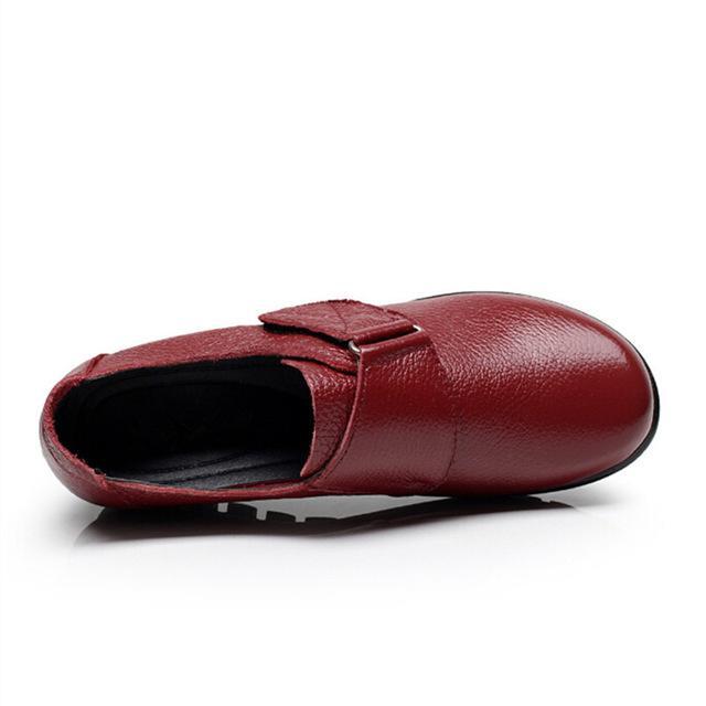 Women Flats Leather Shoes Moccasins Mother Loafers