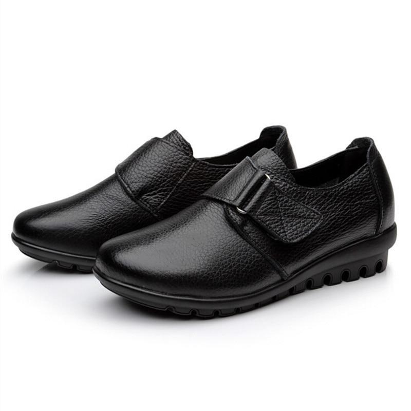 Women Flats Leather Shoes Moccasins Mother Loafers