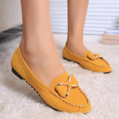 Fashion  Women Ballet Shoes Single Bow Flats Driving Shoes