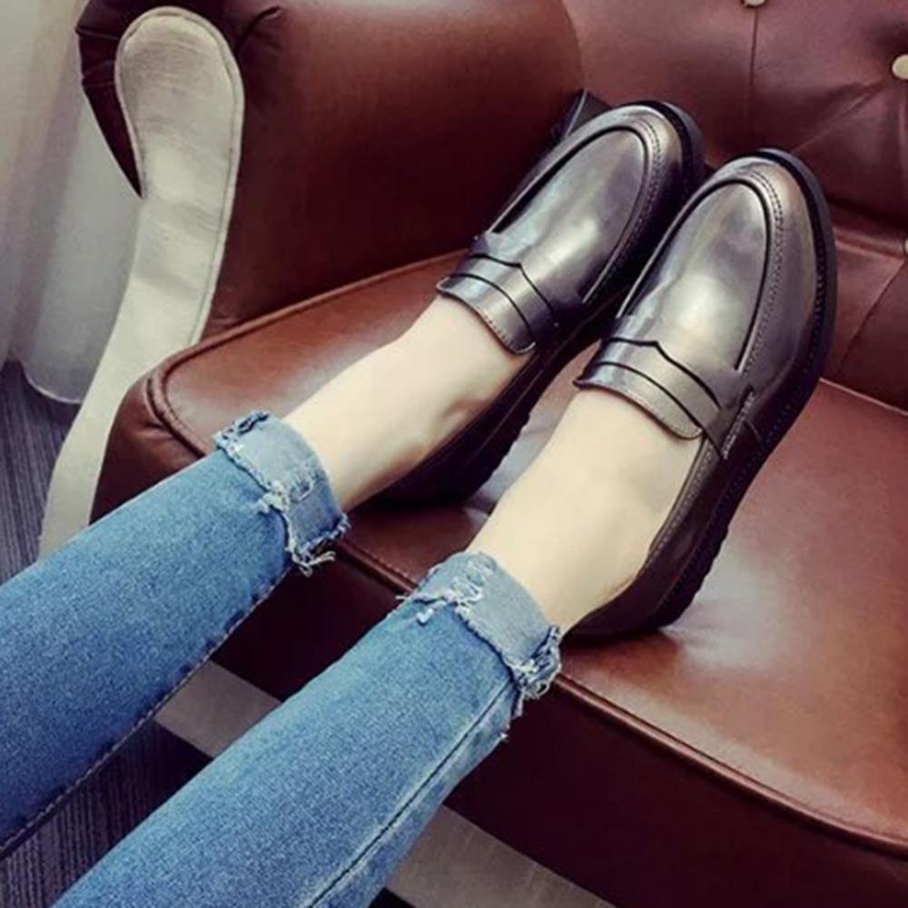 High Quality Women oxfords Flats Platform shoes