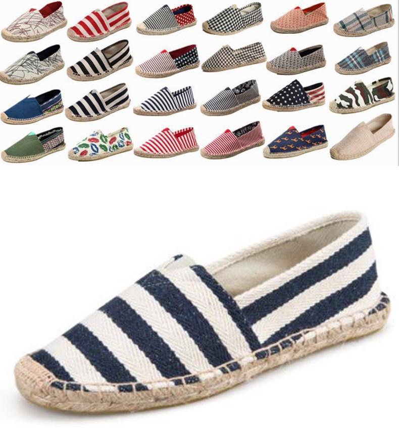 New Arrival Black Retro Vintage Ladies Womens Casual Espadrilles Shoes