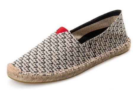 New Arrival Black Retro Vintage Ladies Womens Casual Espadrilles Shoes