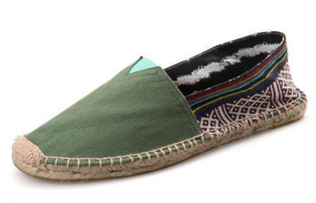 New Arrival Black Retro Vintage Ladies Womens Casual Espadrilles Shoes