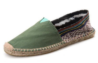 New Arrival Black Retro Vintage Ladies Womens Casual Espadrilles Shoes