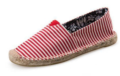 New Arrival Black Retro Vintage Ladies Womens Casual Espadrilles Shoes