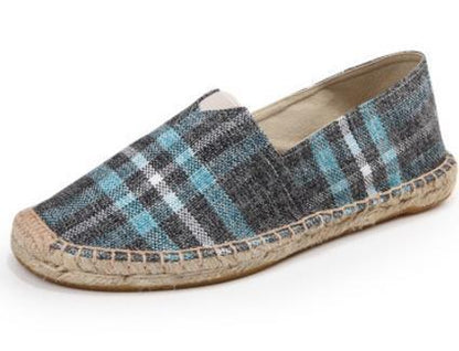 New Arrival Black Retro Vintage Ladies Womens Casual Espadrilles Shoes