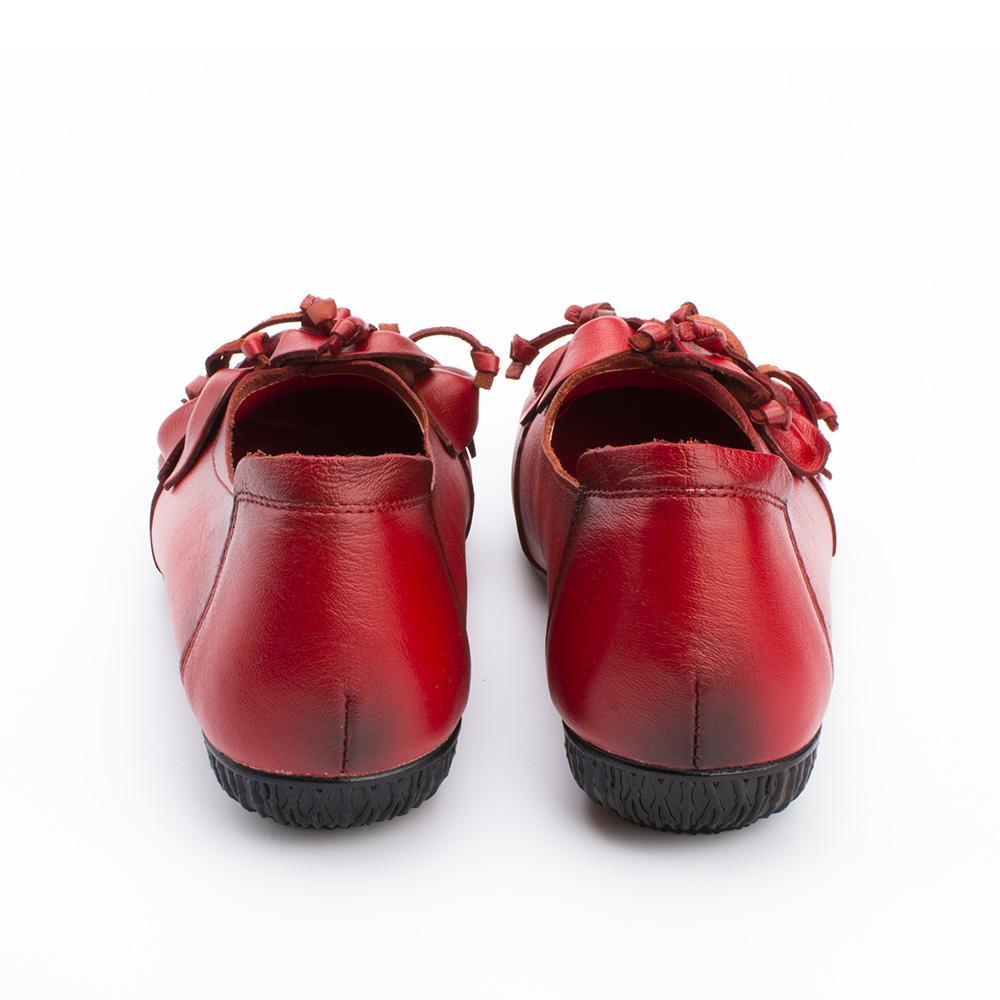 Women Flats Genuine Leather Shoes Women Casual Loafers