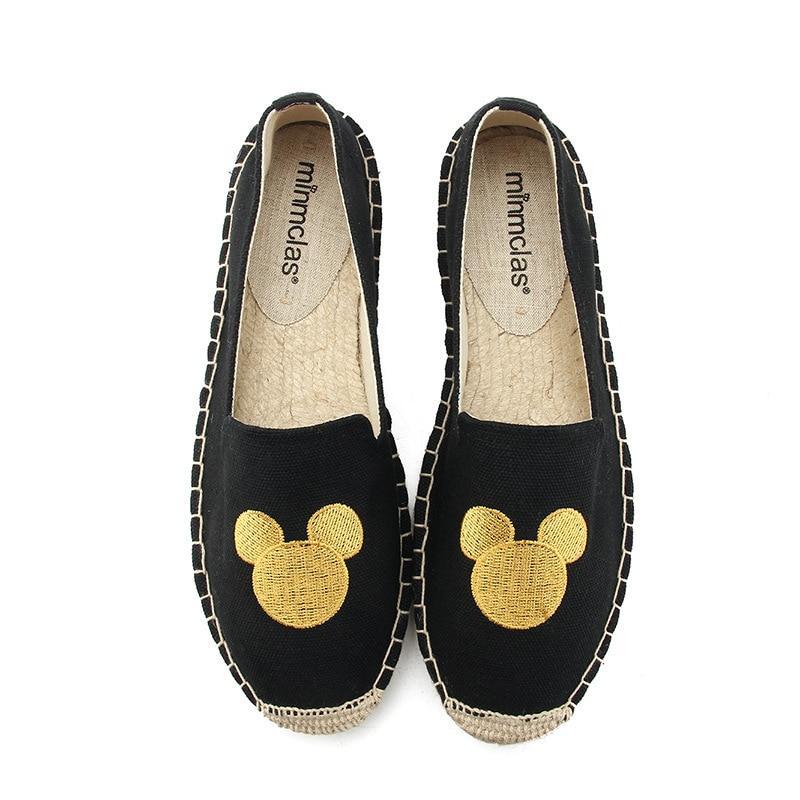New Fashion Embroidery Espadrilles Comfortable Ladies Womens Casual Espadrilles Shoes