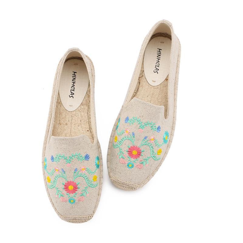 New Fashion Lovely Cat Comfortable Blue Stripe Womens Casual Espadrilles Shoes