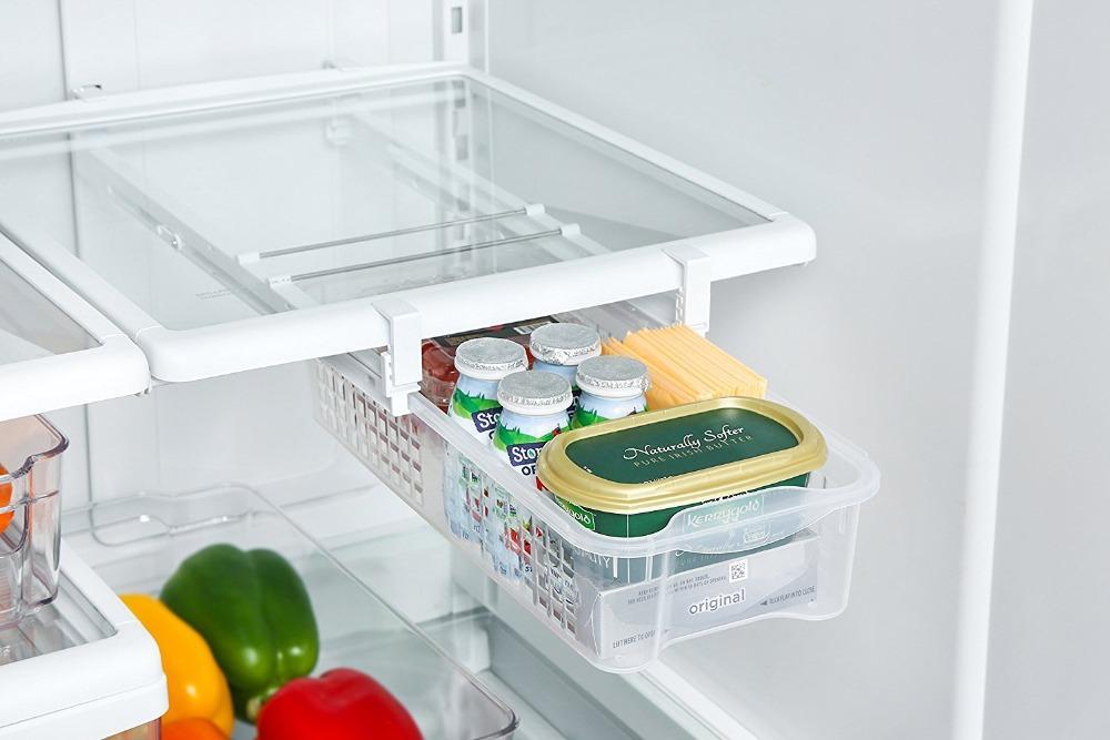 Fridge Space Saver Organizer -  Gives You An Extra Storage Place!