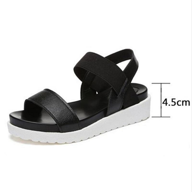 Women New Shoes Peep-toe Sandalias Flat Shoes Roman Sandals