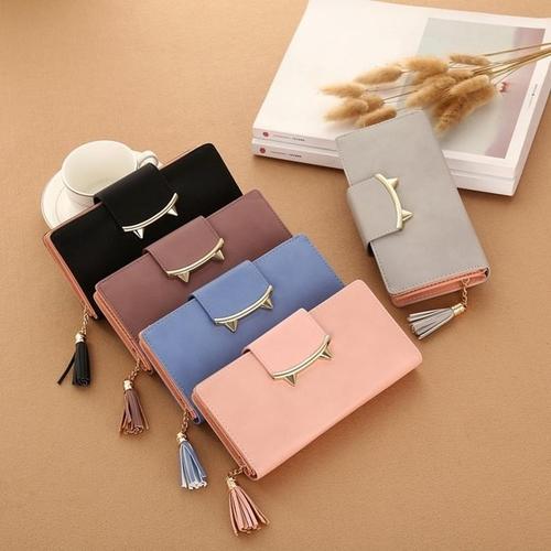 Tasseled PU Leather Wallet