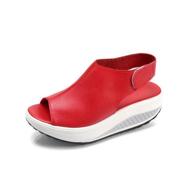 Female Sandals Vintage Wedges Platform Shoes