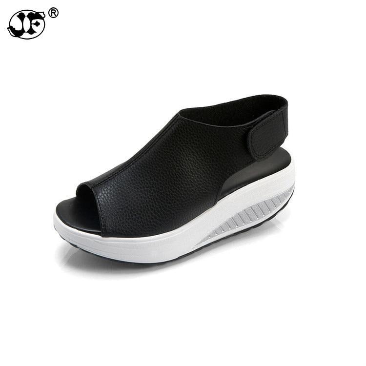 Female Sandals Vintage Wedges Platform Shoes