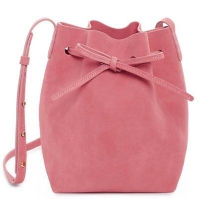 MANSURSTUDIOS suede bucket bag mansur women faux suede shoulder bag