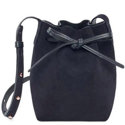 MANSURSTUDIOS suede bucket bag mansur women faux suede shoulder bag
