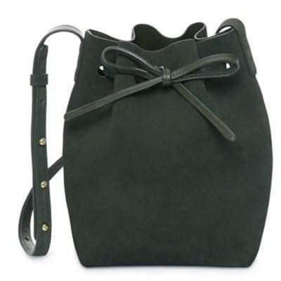 MANSURSTUDIOS suede bucket bag mansur women faux suede shoulder bag